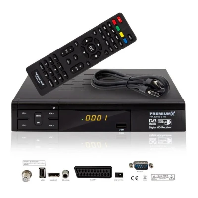 Abbildung von PremiumX HD 520SE FTA Digital Satelliten Receiver DVB S2 HDMI SCART USB FullHD SAT