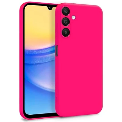 Abbildung von MyGadget Hülle für Samsung Galaxy A15 5G Zweilagige Handyhülle mit Kameraschutz Cover Innenfutter &amp; Silikon außen Pink