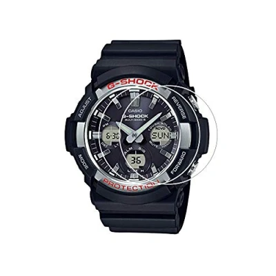 Abbildung von Zshion Displayschutzfolie für Casio G Shock GAW 100, 9H Härte, gehärtetes Glas, mit Anti Fingerabdruck, kristallklar, 2 Stück