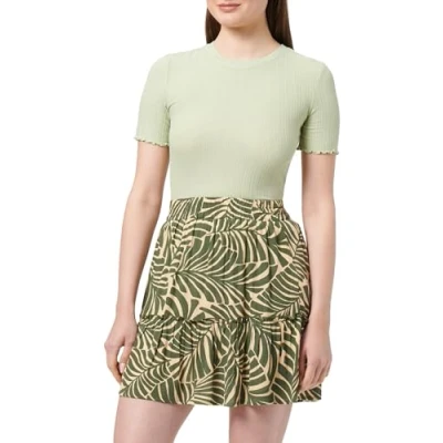 Abbildung von ONLY Damen Sommerrock Onlchiara Short Skirt Ptm, Kalamata/AOP:Bali Palm, M