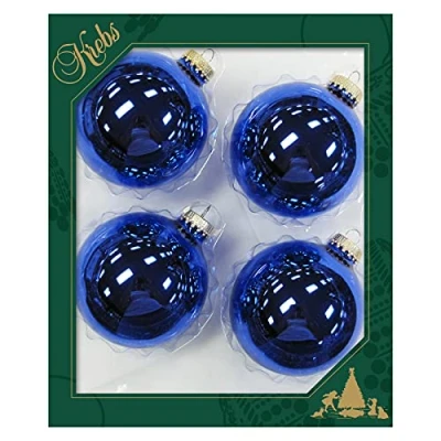 Abbildung von Krebs Glas Lauscha Weihnachtsbaumkugel &quot;CBK03480, Weihnachtsdeko, Christbaumschmuck, Christbaumkugeln Glas&quot;, (Set, 4 St.)