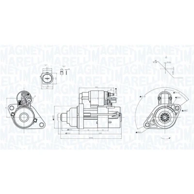 Abbildung von Starter MAGNETI MARELLI 063725634010