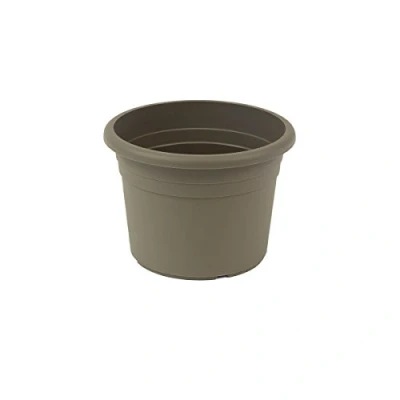 Abbildung von greemotion Pflanzkübel Fiona, UV Beständiger Blumentopf aus Kunststoff, Pflanzgefäß mit Bodenlöchern, Volumen ca. 1,5 l, Ø 18 x H 12,7 cm