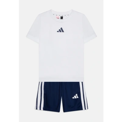 Abbildung von adidas Performance Train Essentials Junior Unisex SET Sport Tshirt für Kinder, Größe: 152, White/dark blue