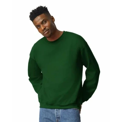 Abbildung von Gildan Herren Fleece Rundhalsausschnitt, Stil G18000 Sweatshirt, Blickdicht, waldgrün, M