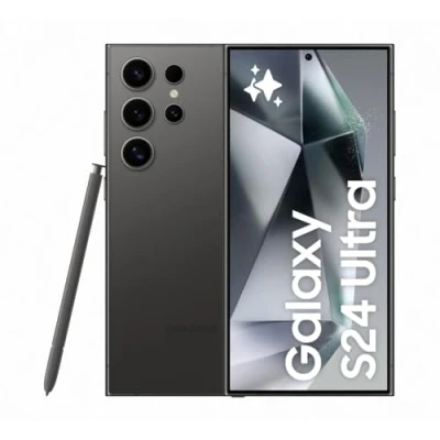 Abbildung von Samsung Galaxy S24 Ultra AI Smartphone, Android Handy ohne Vertrag, 12GB RAM/512GB Speicher, 200 MP Kamera, S Pen, Lange Akkulaufzeit, Titanium Black, 3 Jahre Herstellergarantie