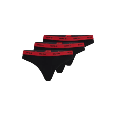 Abbildung von HUGO Triplet 3 PACK String, Damen, Größe: Small, Black