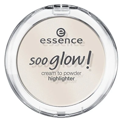 Abbildung von Essence soo glow! Cream to Powder Highlighter Nr. 10 look on the bright side Inhalt: 4g mit leichtem Schimmer für ein natürliches, strahlendes Finish. Highlighterpowder Cream.