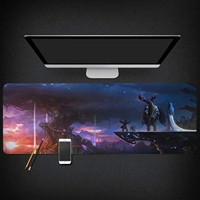Abbildung von IGIRC Mauspad Warcraft Speed ​​Gaming XXL Mousepad 900 x 400mm Großformat 3 mm Dicke Basis Perfekte Präzision und Geschwindigkeit, N