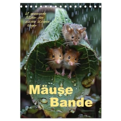 Abbildung von Mäusebande (Tischkalender 2025 DIN A5 hoch), CALVENDO Monatskalender