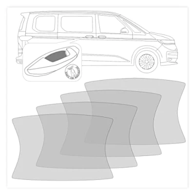 Abbildung von FOTOFOL 4 er Set Griffmulden Schutzfolien Lackschutzfolien zum Schutz vor Kratzern transparent passend für VW T7 Multivan
