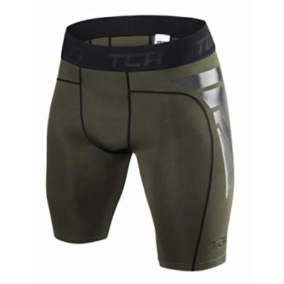Abbildung von TCA Herren CarbonForce Pro Thermo Kompression Unterwäsche Shorts Dunkelgrün, S