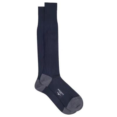 Abbildung von Hackett London LONG Kniestrümpfe, Herren, Größe: Medium, Navy