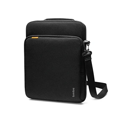 Abbildung von tomtoc 360 Tablet Tasche für 13 Zoll iPad Pro M4 2024 OLED, Air M2 2024, 12,9 M2&amp;M1, Rundumschutz Schultertasche aus Cordura Gewebe mit Griff, Passt Magic/Smart Keyboard