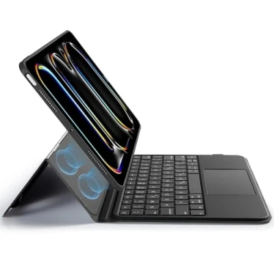 Abbildung von ESR für iPad Pro 11 Zoll (M4) 2024, Tastatur Hülle mit Trackpad, magnetisch abnehmbare hintergrundbeleuchteten Tasten, Ständer im Querformat, Schwarz