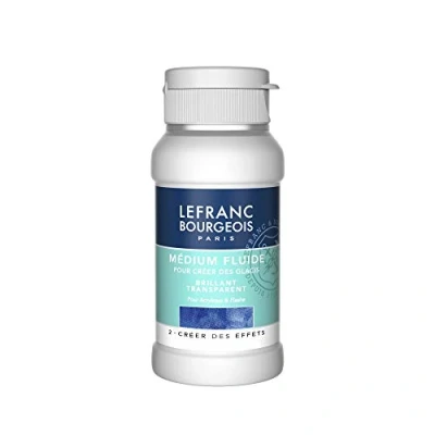 Abbildung von Lefranc &amp; Bourgeois 300661 Malmittel, für Acrylfarben zum erzeugen von Lasuren, transparent Glänzendes flüssiges Medium 120ml