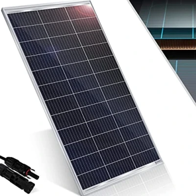 Abbildung von KESSER® Solarpanel Monokristallin Solarmodul 165W 18 V für 12 Batterien, Photovoltaik Solarzelle Solaranlage PV Anlage Solar Wohnwagen, Camping, Balkon, Gartenhäuser