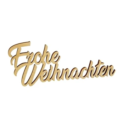 Abbildung von Melis deko Schriftzug Frohe Weihnachten Weihnachts aus Holz 30cm