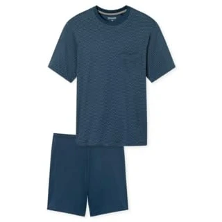 Abbildung von Schiesser Rundhals Comfort Essentials SET Nachtwäsche Set, Herren, Größe: 56, Admiral