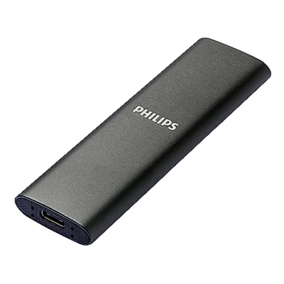 Abbildung von Philips FM25SS030P/00 externe SSD (250GB) extern&quot; 540 MB/S Lesegeschwindigkeit, 520 Schreibgeschwindigkeit, Space Gray, Ultra Speed USB C 3.2