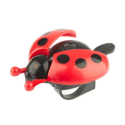 Abbildung von Fahrradklingel PexKids Marienkäfer Mit Offenen Flügeln Rot/Schwarz
