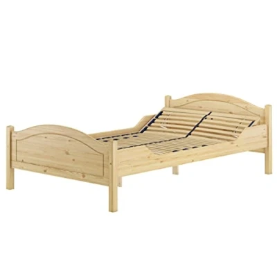 Abbildung von Erst Holz Überlanges Einzelbett 120x220 Kiefer Massivholz Landhausstil V 60.30 12 220, Ausstattung:Federholzrahmen inkl.