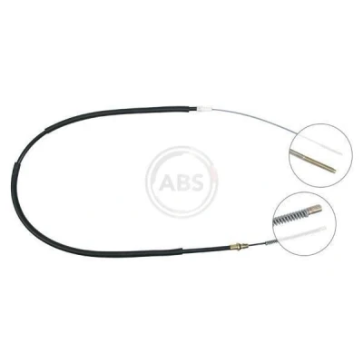 Abbildung von A.B.S. K12676 Handbremsseil 1670 Trommelbremse für Links /Rechtslenker VOLKSWAGEN: Caddy 2 Kastenwagen, 3 Kombi, SEAT: Inca