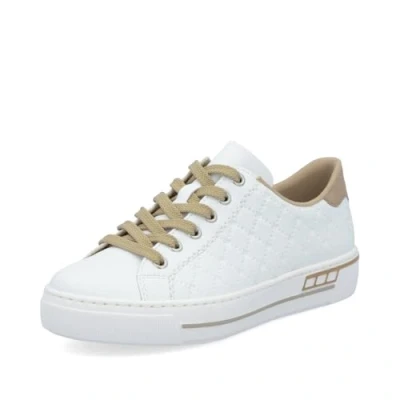 Abbildung von Rieker Plateausneaker harmonischen Kontrastdetails, Freizeitschuh, Halbschuh, Schnürschuh