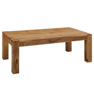 Abbildung von FINEBUY Couchtisch SuVa2396_1 (Akazie Massivholz, 110x60x40 cm Rechteckig Modern), Großer Wohnzimmertisch, Sofatisch Kaffeetisch
