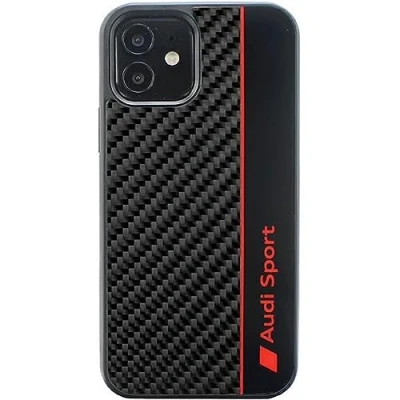 Abbildung von Audi Carbon Fiber Hülle für iPhone 12/12 Pro 6.1&quot; Schwarz Hard AUS TPUPCIP12P R8/D1 BK
