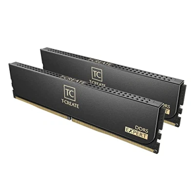 Abbildung von TEAMGROUP T Create Expert CTCED564G6000HC34BDC01 Overclocking 10L DDR5 64GB Kit (2x 32GB) 6000MHz (PC5 48000) CL34 Intel XMP 3.0 &amp; AMD Expo Compatible Desktop Memory Module Ram