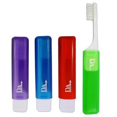 Abbildung von Dental Aesthetics UK 4 x orthodontic Travel Toothbrush vtrim (set of colours) By