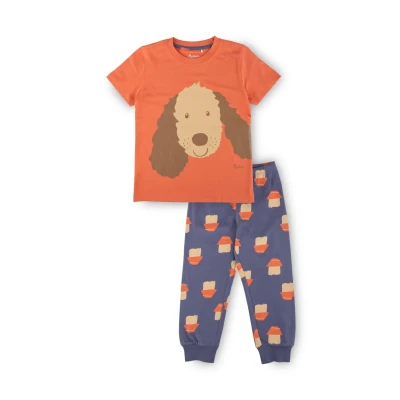 Abbildung von sigikid Set Nachtwäsche Rot blau lange hose für Kinder, Größe: 110,