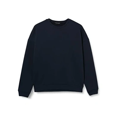 Abbildung von TRENDYOL Herren mit Rundhalsausschnitt, Einfarbig Sweatshirt, Marineblau, XS EU