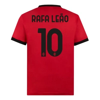 Abbildung von AC Milan Unisex Maglia Replica Stadio 12 Home Offizielles Fußballtrikot 2023/24, Rot/Schwarz (Rafa Leão 10), M
