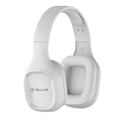 Abbildung von TELLUR Pulse Bluetooth Kopfhörer Over Ear, BT5.0, Integriertes Mikrofon für Freisprechanrufe, HD Hi Fi Sound, 40mm Treiber mit Bassverstärkung, Leichtes Design und Weiche Ohrpolster