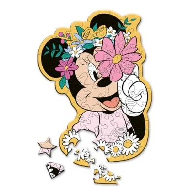 Abbildung von Trefl Wood Craft Junior Minnie Maus Puzzle 50 Teile
