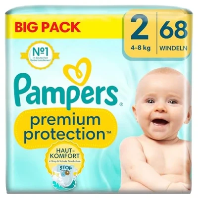 Abbildung von Pampers® Windeln premium protection™ Größe 2 76ST für Neugeborene (0 3 Monate)