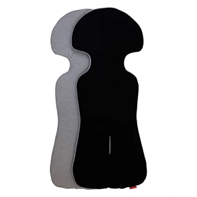 Abbildung von ByBoom Basics Baby Sitzauflage, Sitzeinlage 77x32 cm, Baumwoll und Frotteeseite, für Babyschale, Autositz (z.B. Maxi Cosi, Britax Römer, Cybex), Kinderwagen, Buggy, Fahrradanhänger Made in EU