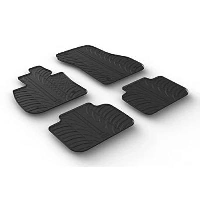 Abbildung von Gledring 0499 Fußmattensatz Gummi vorne und hinten 4 schwarz 750mm 550mm BMW: X2