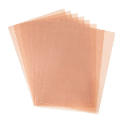 Abbildung von Sizzix 666077 Schrumpfkunststoff, rotgoldfarben, metallisch, 8 Bögen Schmuckherstellung, Geschenkanhänger, Schlüsselanhänger, Wohnaccessoires und mehr, Rose Gold, One Size