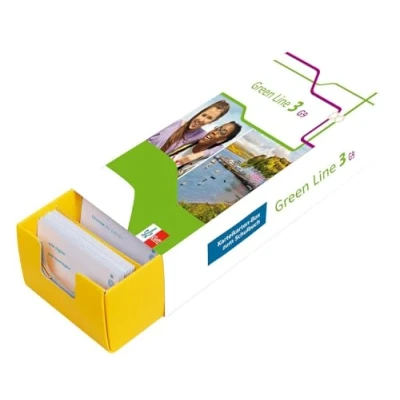 Abbildung von Klett Green Line 3 G9 Klasse 7 Vokabel Lernbox zum Schulbuch: Englisch passend Lehrwerk üben: Karteikarten Box Schulbuch