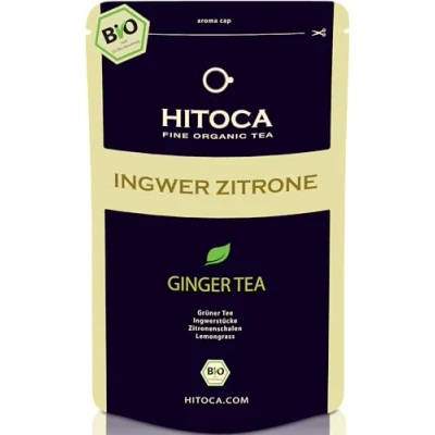 Abbildung von Ingwer ZITRONEN Tee · Bio Ingwertee Lose Grüntee Zitrone Natur Grüner HITOCA®