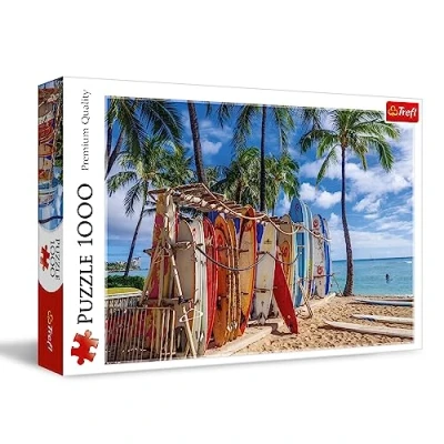Abbildung von Trefl GmbH Puzzle Waikiki Beach, Hawaii, Puzzleteile