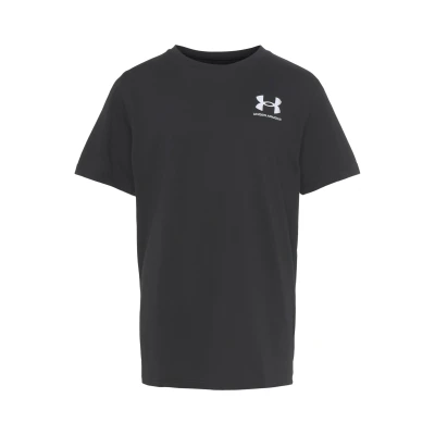 Abbildung von Under Armour Sportstyle LEFT Chest SS Sport Tshirt für Kinder, Größe: 146 158, Black