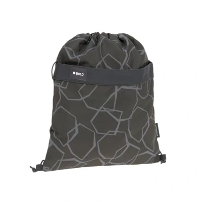 Abbildung von LÄSSIG Turnbeutel Bold, edges grey, aus recyceltem Material