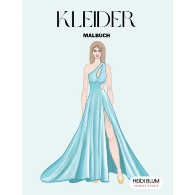 Abbildung von Kleider Malbuch: Schöne Kleider, Mode und Stil