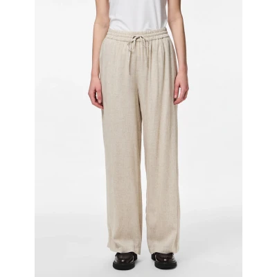 Abbildung von Pieces MIT Weitem BEIN PIA Stoffhose, Damen, Größe: XS, Birch
