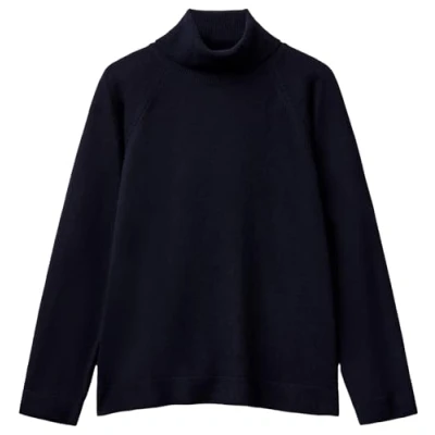 Abbildung von United Colors of Benetton Turtleneck IN CASH Strickpullover, Damen, Größe: 38, Blue