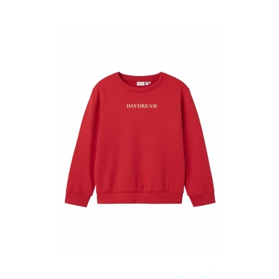 Abbildung von Name it Nkfnoriana REG Sweatshirt für Kinder, Größe: 122/128, Tomato